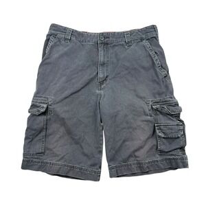 Vtg Y2K Mossimo Cargo Shorts Men 32 Blue‎ Faded 11" Baggy Loose Skater Utility